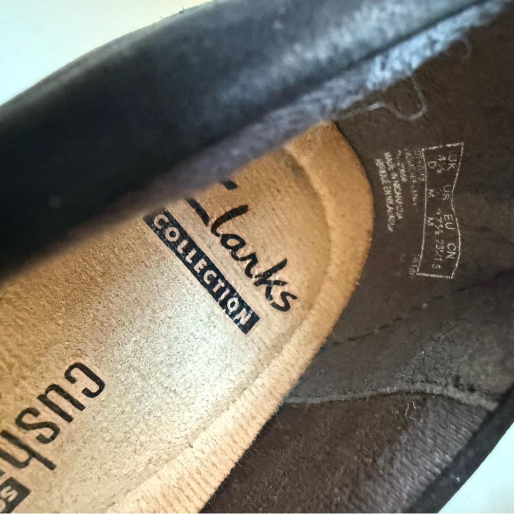 Clarks Collection Medora Nina Black Suede Flats with an Ankle Strap - Picture 8 of 8